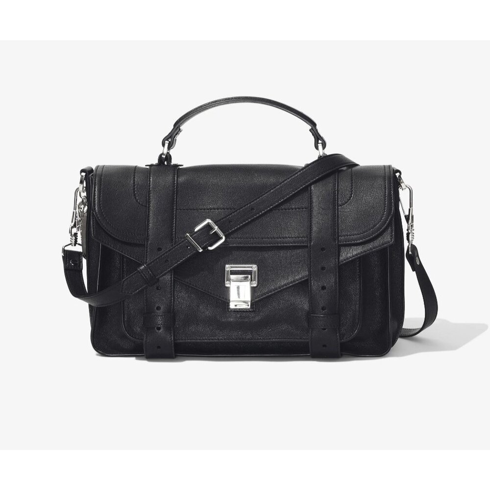 Proenza Schouler PS1 Medium Bag in Grey Leather - Picture 3 of 6